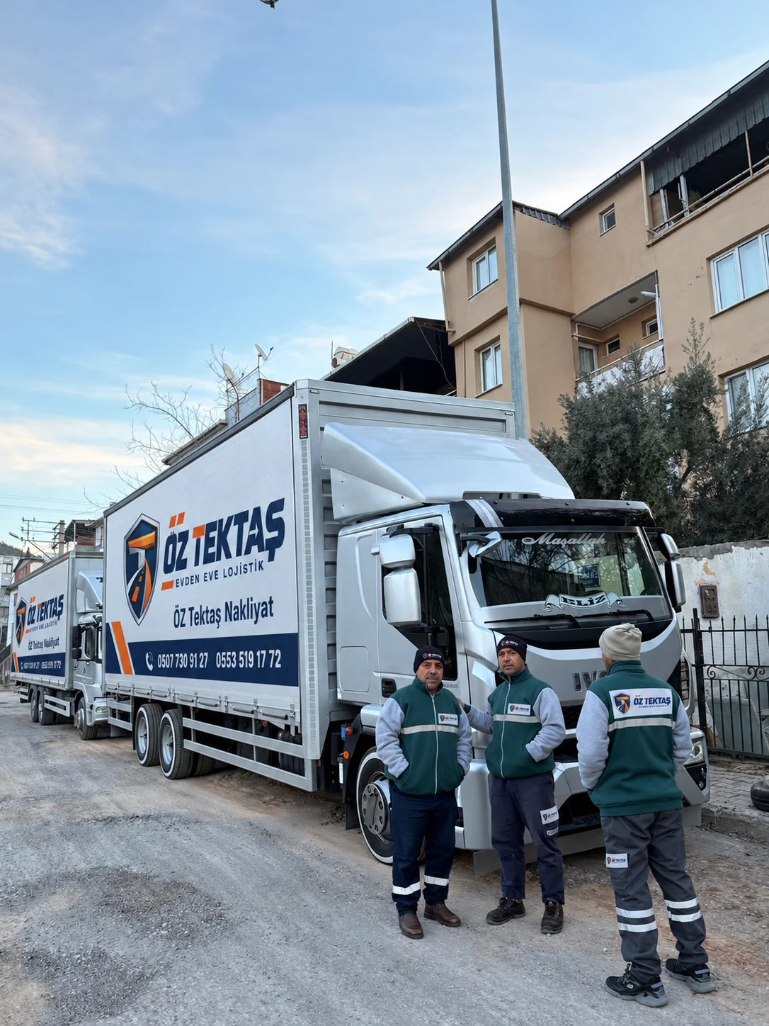 ÖZ Tektaş taşıma ekibi